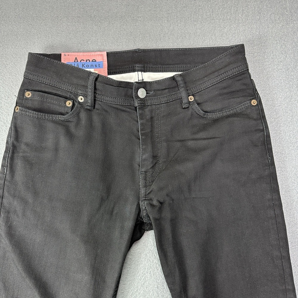 Acne Studios Bla Konst Stockholm Floragatan 13 In Black Size 30x32 (fit 30x28) - Picture 2 of 11